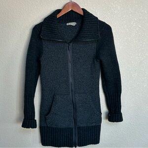 SmartWool Women’s Medium Gray 100% Merino Wool Full-Zip Sweater Jacket